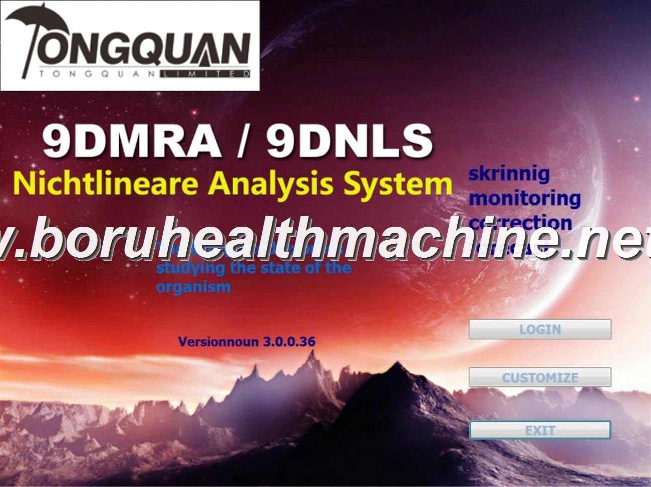 2015 portable 3D/ 9D NLS/cell health analyzer with CE approved